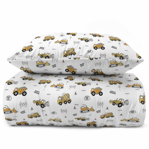 Pościel Dziecięca 160x200 Koparka Budowa XOXO Dreams  