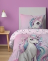 Pościel młodzieżowa  160x200 Jednorożec Baby kolorowy unicorn  