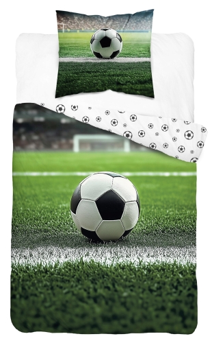 Pościel młodzieżowa 140x200 Bramka Piłka Futbol 