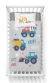 Komplet do łóżeczka 90x120 Kołdra + Pościel Koparka Budowa 