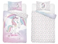 Komplet do łóżeczka 100x135 Kołdra + Pościel Jednorożec Unicorn 