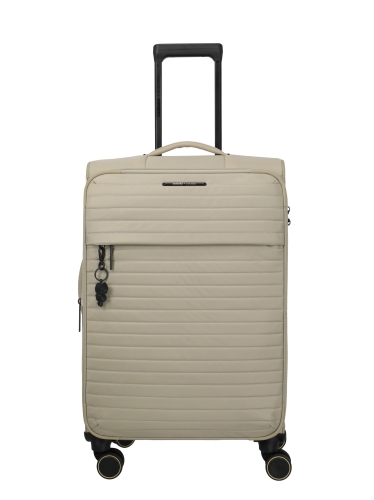 Walizka Średnia 68cm Travelite Barbara Steep Beżowa M Premium 