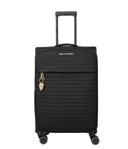 Walizka Średnia 68cm Travelite Barbara Steep Czarna M Premium  