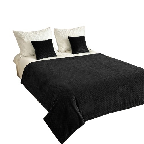 Narzuta Koc 200x220 Rodos Czarny