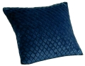 Poszewka 40x40 Rodos wytłaczane romby Niebieska Denim Blue