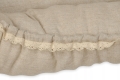 Gniazdko niemowlęce Prestige Linen 55x80 beżowy materacyk   