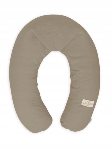 Poduszka pozycjonująca beżowa ciemna 190 cm do karmienia ciążowa