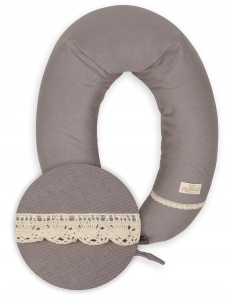 Poduszka pozycjonująca RELAX LINEN dł. 190cm ciemna szara