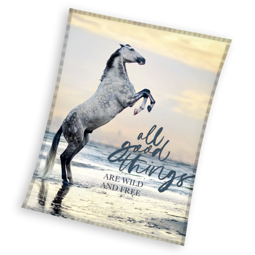 Koc Polarowy Narzuta 150x200  KOŃ