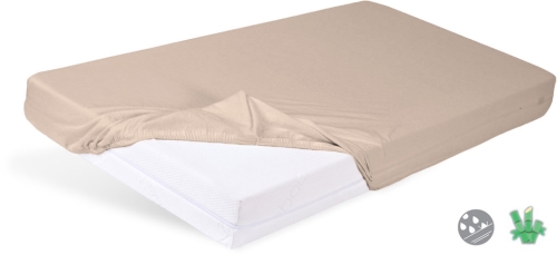 Podkład higieniczny Prześcieradło Nieprzemakalne 70x140x10 BAMBOO beżowe  