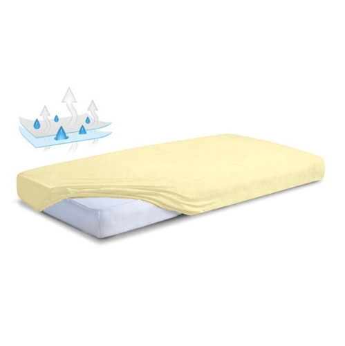 Podkład higieniczny Prześcierdało Nieprzemaklane 120x200x20 Frotte cytrynowe/żółte