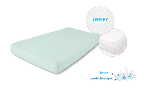 Podkład higieniczny Prześcieradło Nieprzemakalne 70x140x10 Jersey seledynowe/zielone
