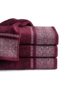 Ręcznik Sofia 70x140 burgund 500g  100% bawełna 