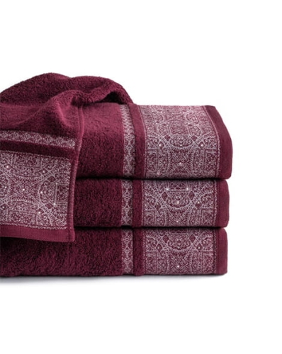 Ręcznik Sofia 70x140 burgund 500g  100% bawełna 