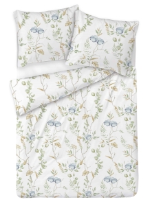 Pościel satynowa 140x200 Exlusive Kwiaty 