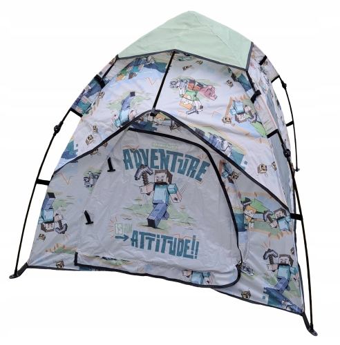 Namiot dziecięcy Minecraft –automatyczny POP-UP 125x125 cm ogrodowy i plażowy