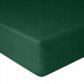 Prześcieradło Jersey z gumą 130/140x190/200 PREMIUM Zielone Butelkowe