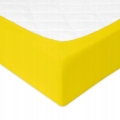  Prześcieradło Jersey z gumą 150/160x190/200 PREMIUM Żółte