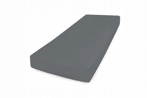 Prześcieradło Jersey Z Gumą 210/220x190/200x30 Grafitowe PREMIUM