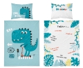 Pościel do łóżeczka bambusowa Dino T-rex 100x135 DETEXPOL  