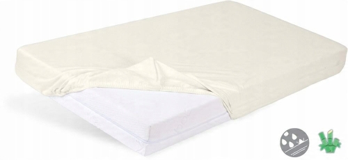 Podkład Higieniczny Prześcieradło Nieprzemakalne 80x160x10 Bamboo Kremowe