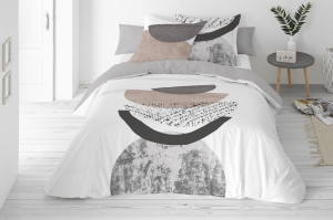 Pościel Satyna Bawełna PRESTIGE 220x200 Geometryczna 