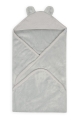 Kocyk KOALA MUSLIN z Kapturkiem 95x95 Jasny Szary
