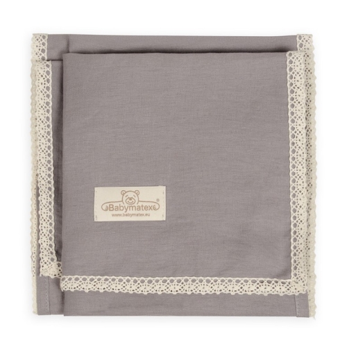 Kocyk LINEN w pudełku 75x100 Ciemny Szary