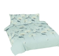 Pościel Bawełniana 160x200 UNIVERSAL Kwiaty Miętowa