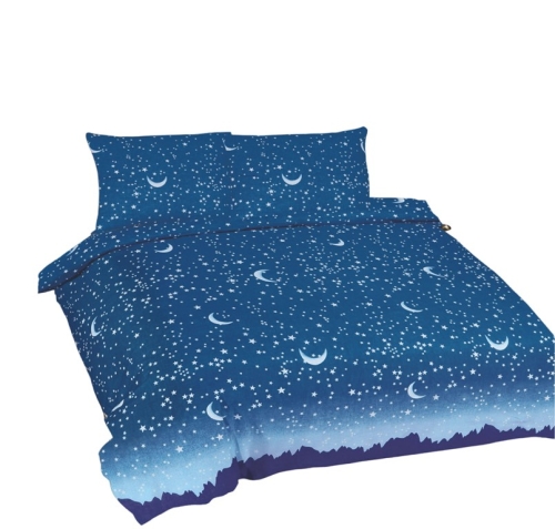 Pościel Bawełniana 160x200 UNIVERSAL Błękit nieba