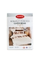 Pościel Bawełniana 220x200 UNIVERSAL Piórka Beżowa