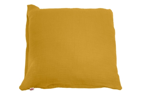 Poszewka 40x40 na jasiek Muślinowa na zamek Miodowa