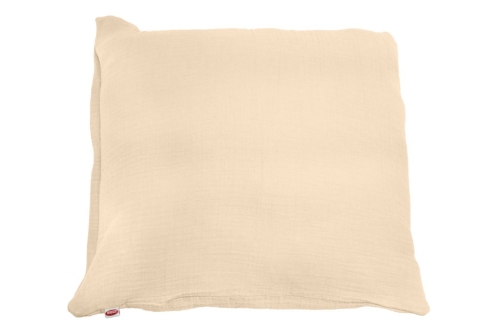 Poszewka 40x40 na jasiek Muślinowa na zamek Beżowa