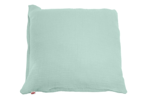 Poszewka 40x40 na jasiek Muślinowa na zamek Miętowa