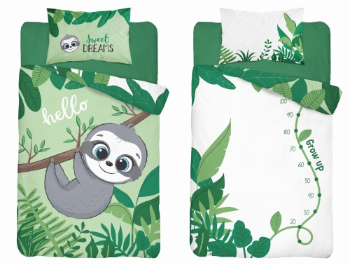 Pościel do łóżeczka bambusowa Leniwiec 90x120 DETEXPOL