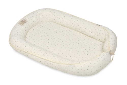 Materacyk Pozycjonujący PRESTIGE MUSLIN DESIGN 80x55 Kremowy w kropki