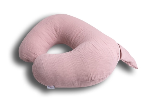 Poduszka Pozycjonująca Mini Relax Muślinowa dł. 150 różowa