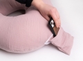 Poduszka Pozycjonująca Mini Relax Muślinowa dł. 150 różowa
