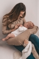 Poduszka Pozycjonująca Mini Relax Muślinowa dł. 150 Ciemna beżowa taupe