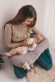 Poduszka Pozycjonująca Mini Relax Muślinowa dł. 150 Ciemna Szara