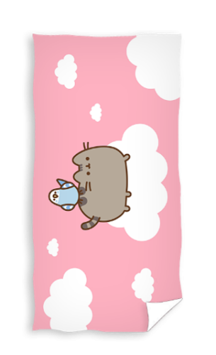 Ręcznik kąpielowy 70X140 PUSHEEN Różowy kotek