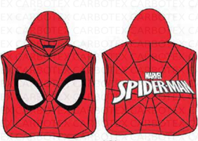  Ponczo dziecięce z kapturem 55x110 Ręcznik Spiderman