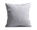 Poszewka z Adamaszku 40x40 paski 1 cm Jasna Szara