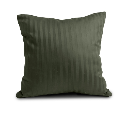 Poszewka z Adamaszku 40x40 paski 1 cm Zielona