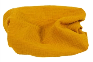 Kocyk Otulacz 80x120 MUSLIN Musztardowy
