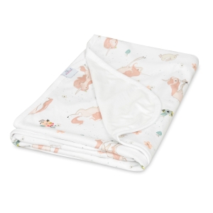 Kocyk 75x100 Bambusowy dwustronny Bamboo Jednorożec