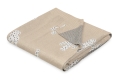 Kocyk Bambusowy 80x100 PATTERN Beżowy w kaktusy