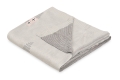 Kocyk Bambusowy 80x100 PATTERN Szary w domki