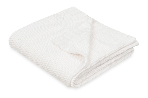 Pled Dziecięcy z Bawełny 80x100 TULLY Biały 