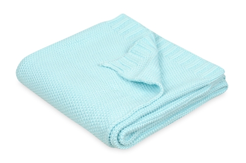 Pled Dziecięcy Z Bawełny 80x100 TULLY Turkusowy